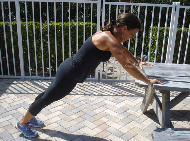 MODIFIED BENCH PUSH UP