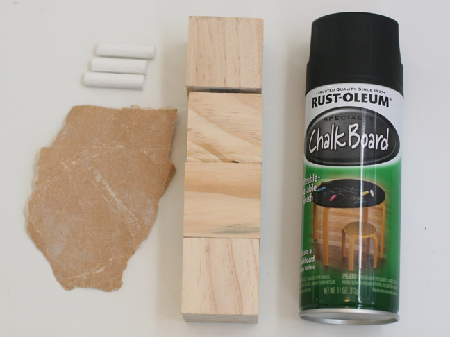 DIY Holiday Gift: Chalkboard Block Puzzle