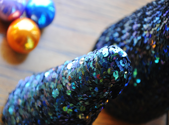 DIY Holiday: Sparkly Sequin Trees