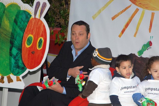 Vince Vaughn reads eric carle books