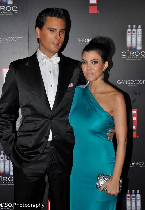 Kourtney Kardashian, teal silk dress, off the shoulder dress, 