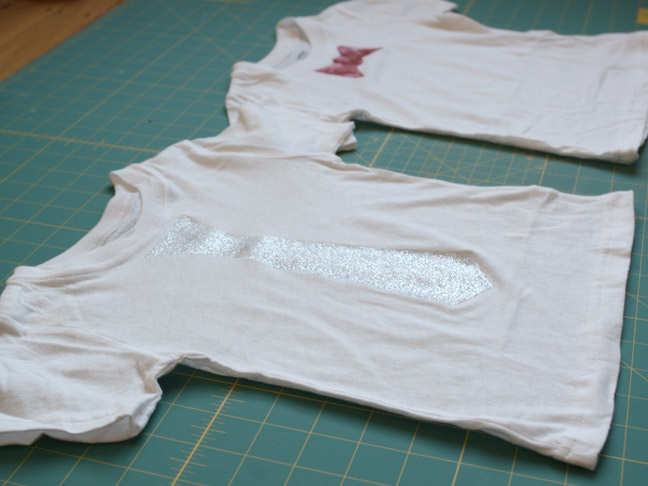 DIY GLITTER TIE TEES