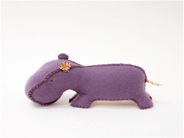 STUFFED ETSY HIPPO