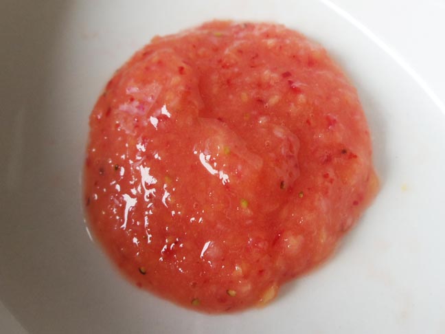 mango strawberry puree