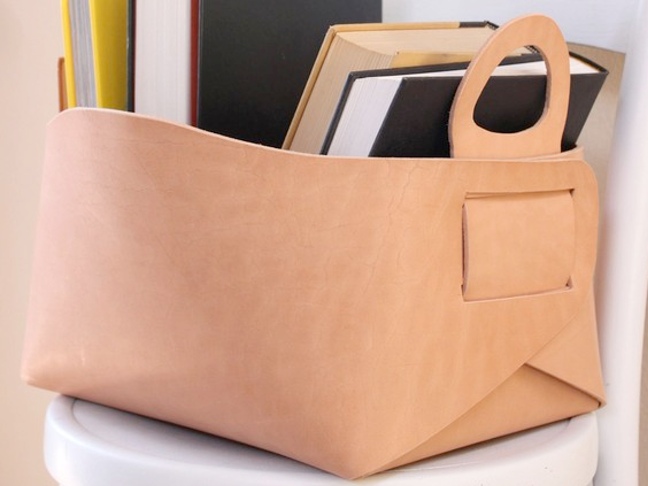 Etsy Picks: Gorgeous Leather Storage Totes