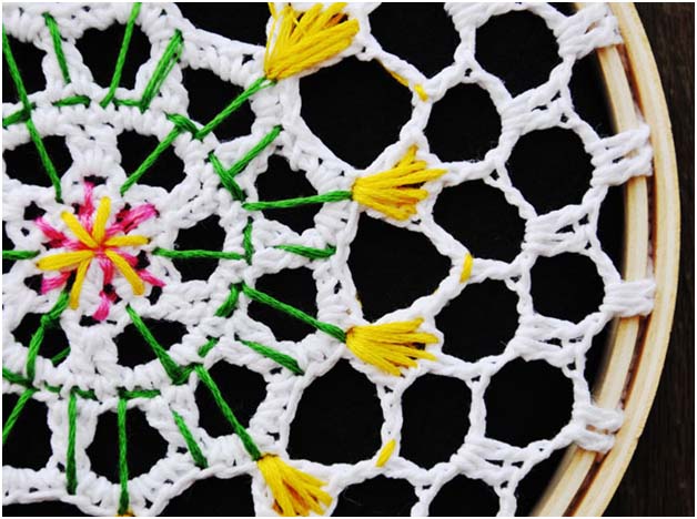 DIY: Doily Embroidery