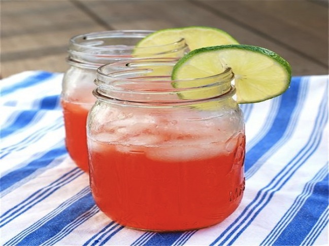 Strawberry Vodka Lime Coolers