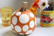 DIY Polka Dot Pumpkin Craft Step 5