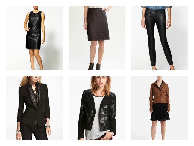 Shopping: Faux Leather Looks