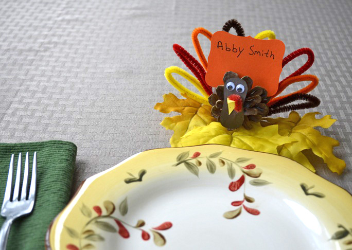 Pinecone Turkey Placecard