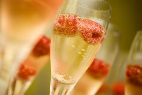 Raspberry Champagne Cocktail