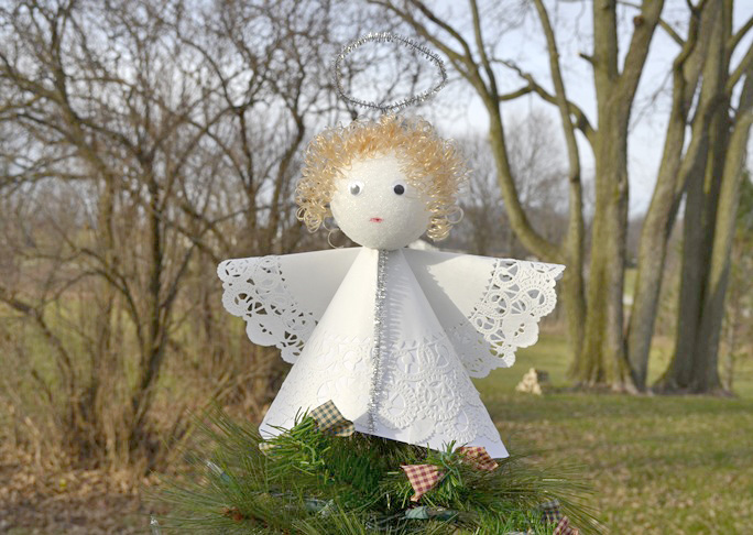 Angel Christmas Tree Topper Craft - Step 13