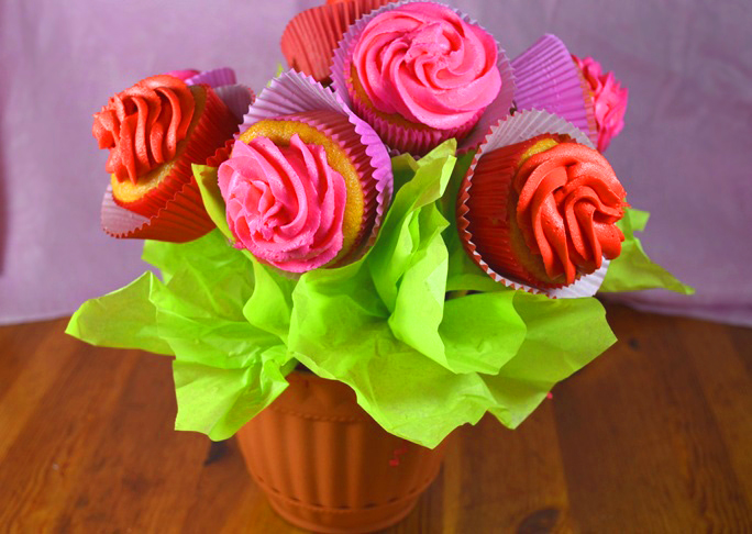 Cupcake rose Bouquet Recipe