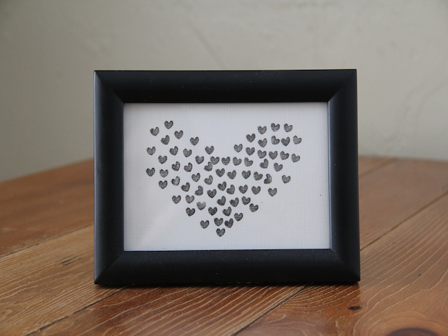 DIY Heart Stamp Art