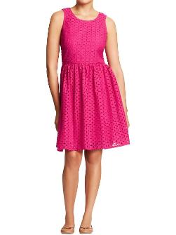 Mixed Eyelet Spring Dress