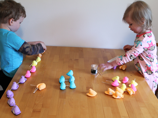 Easter Craft: Peeps Tower