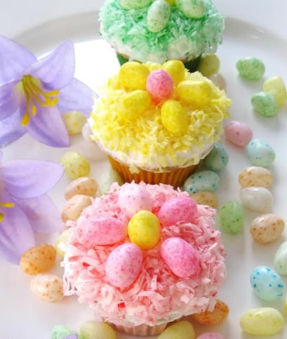 Jelly Bean Cupcakes