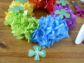 Rainbow Wreath Craft - Step 9