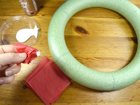 Rainbow Wreath Craft - Step 5