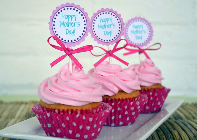 Mother's Day Cupcake Toppers - Step 8