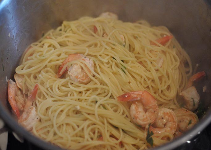 Shrimp Scampi- Step 7