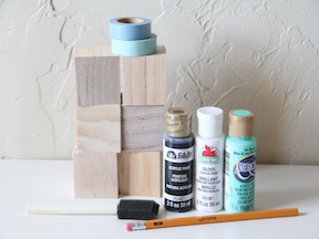 DIY Puzzle Blocks Craft - Materials