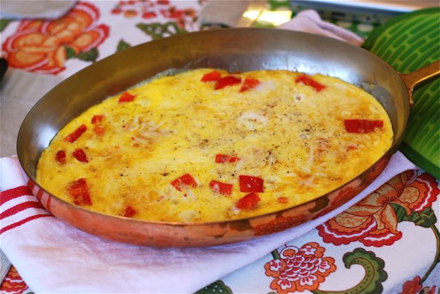 Mozzarella and Red Pepper Frittata Recipe Final