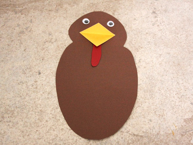 Turkey Paper Plate Craft - Step 13