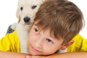 boy and dog