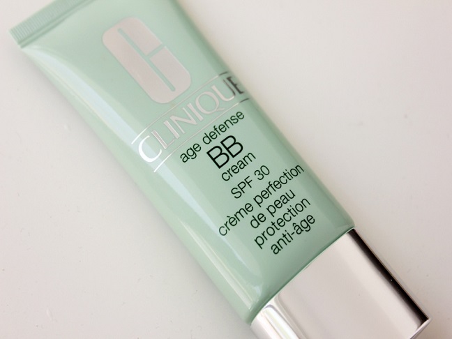 a seafoam green tube of Clinique bb cream with silver cap