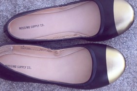 diy gold tip shoes