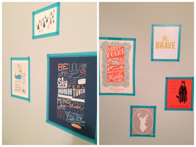 Washi Tape Gallery Wall DIY