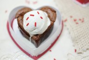 Gluten-Free Brownies filled with Valentine's Day Candy