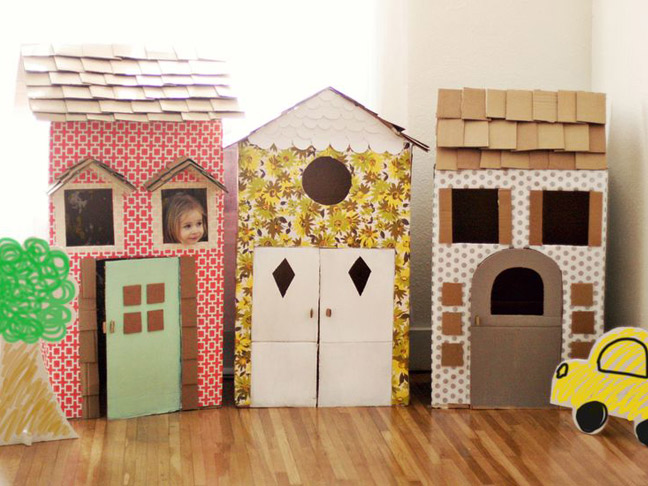 Make a Cardboard Playhouse