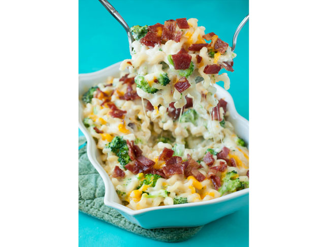 bacon broccoli mac and cheese