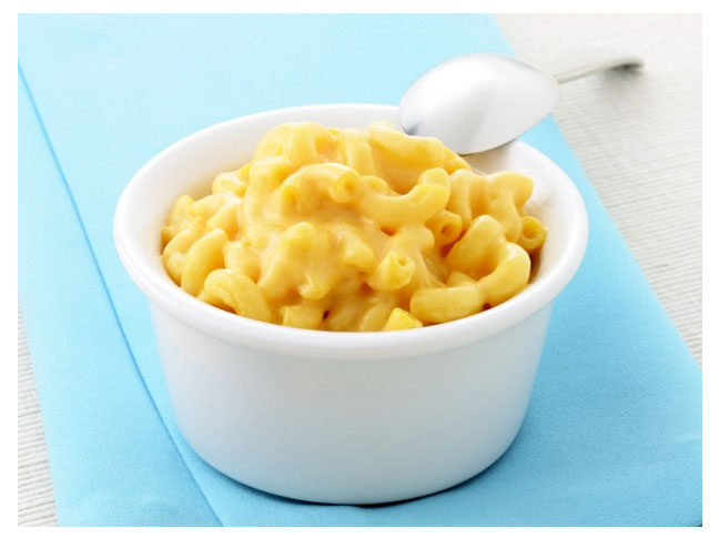 bright yellow mac and cheese