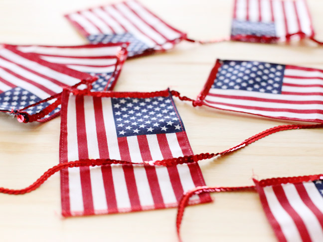 DIY American Flag Bunting