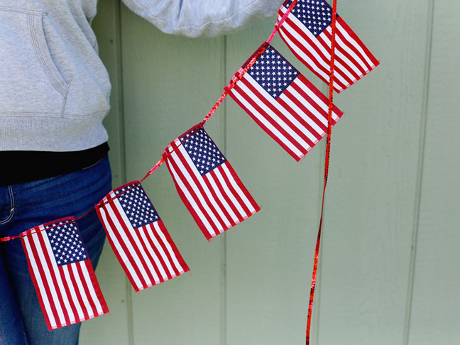 DIY American Flag Bunting