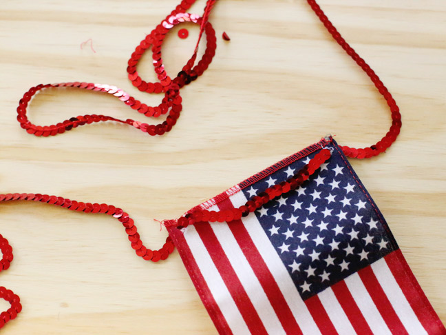 DIY American Flag Bunting