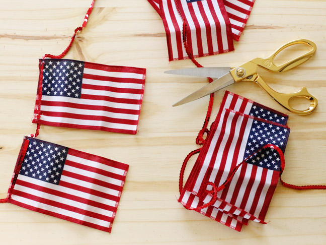 DIY American Flag Bunting