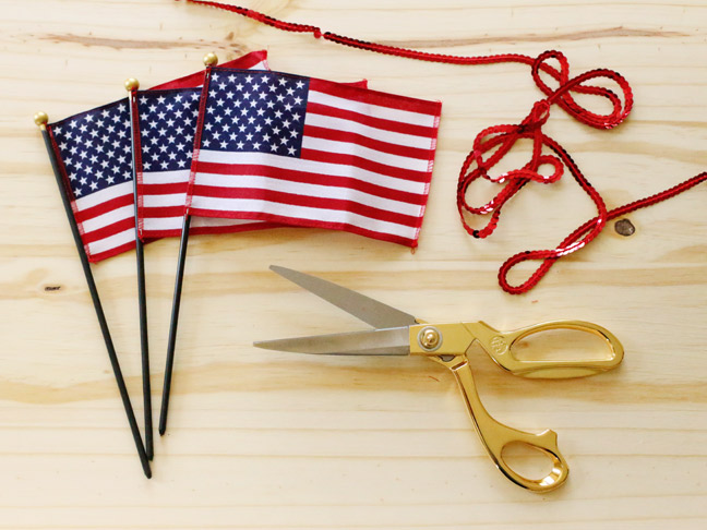 DIY American Flag Bunting