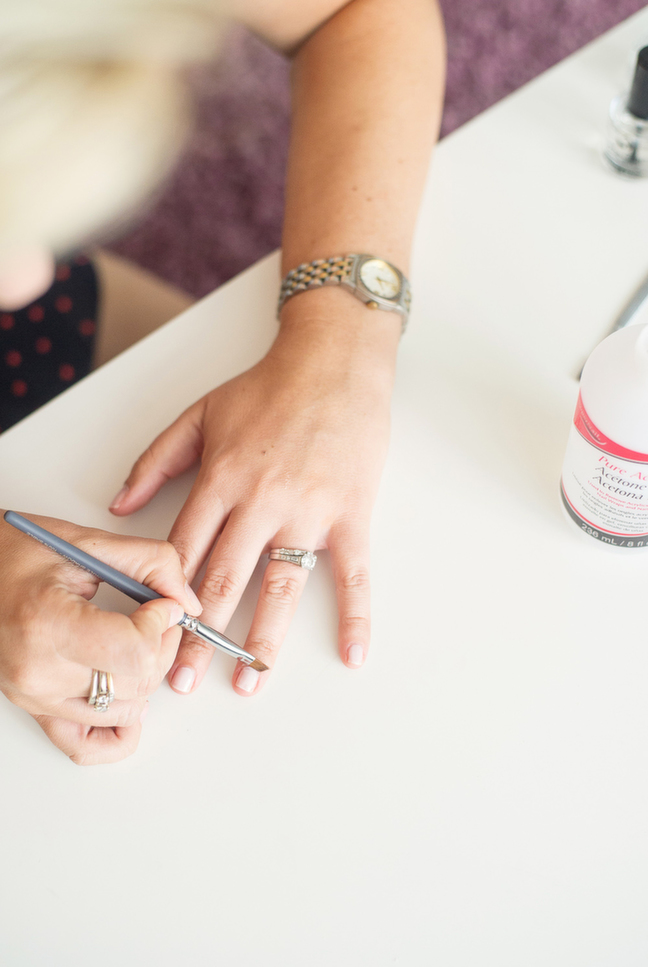 cleaning up nail polish