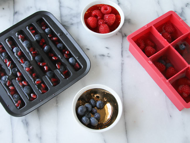 Water in Trays