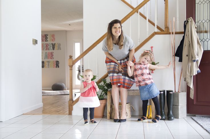 family-mom-plaid-skirt-jen-kev