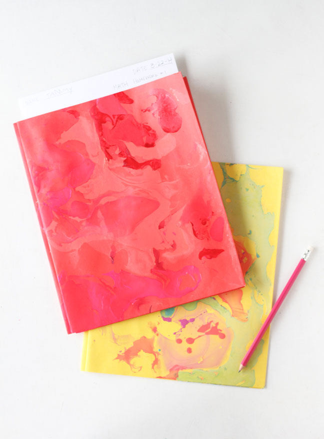 DIY Marbled Folders