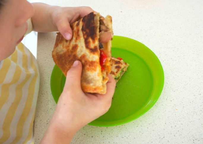 Cheesy Vegetarian Quesadillas with Avocado