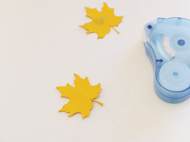 DIY Falling Leaves Cake Topper