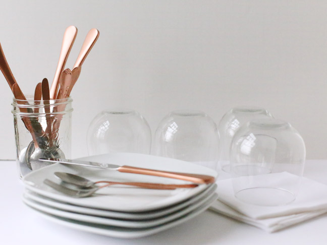 DIY Copper Gilded Flatware