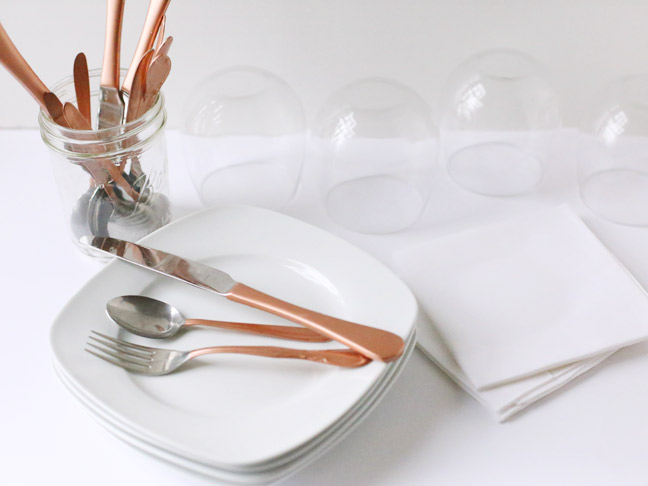 DIY Copper Gilded Flatware