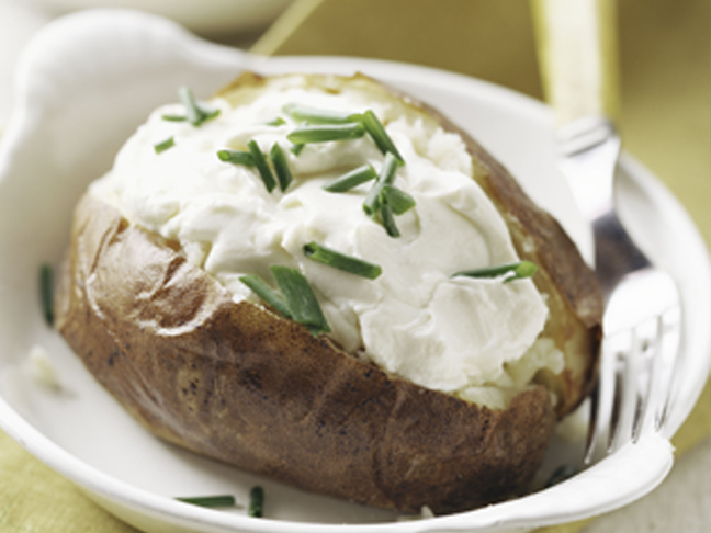 baked potato sour cream chives